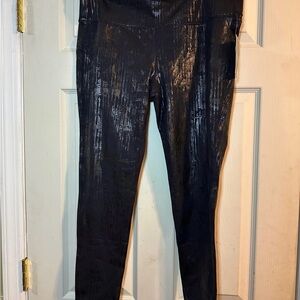 Athleta Black Crackle leggings